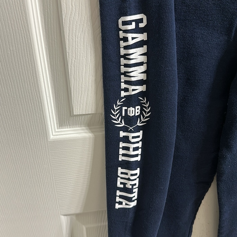Gamma Phi Beta Navy Blue Sweatpants Size L